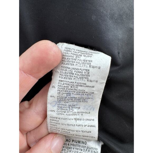 MM6 Maison Margiela Coat Sz 38 Long Puffer Down Duck Black Minimalist - Picture 11 of 16